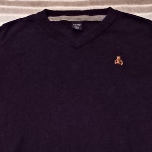 Baby Gap Sweater Navy Blue with Grey Gray elbow patches